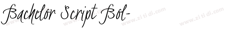 Bachelor Script Bol字体转换
